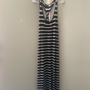 Long dress black and white to long